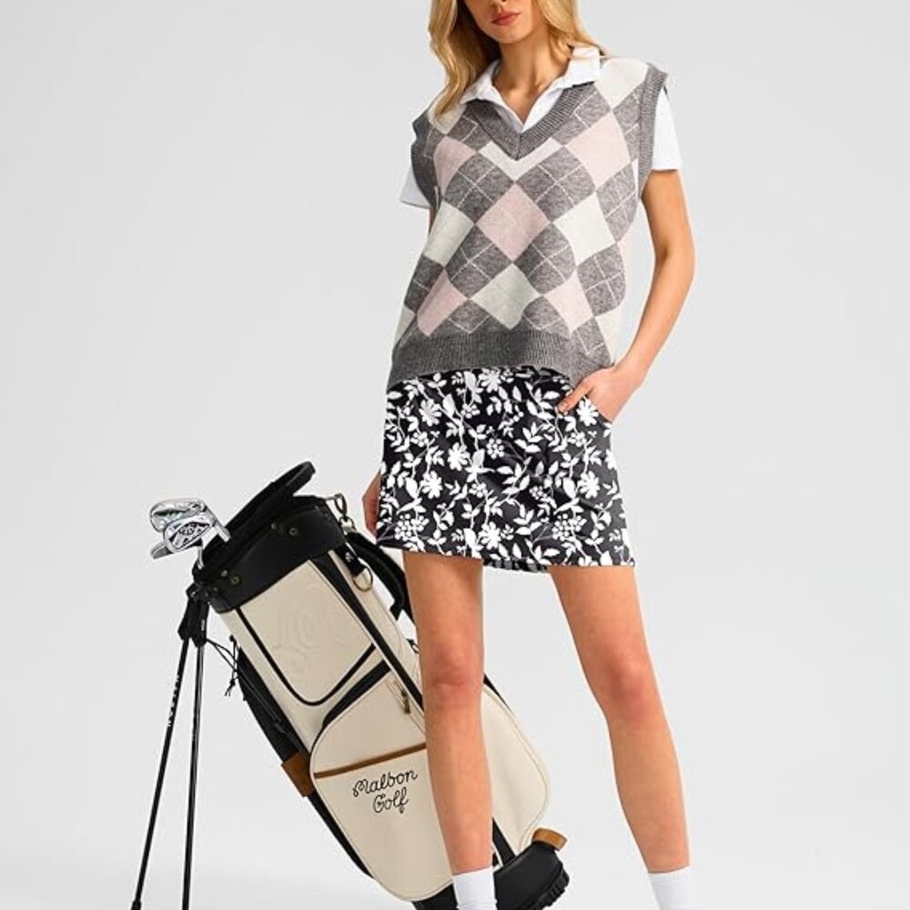 Santiny Skort L  Black & White